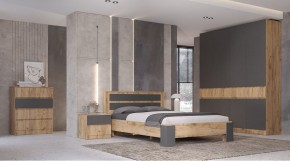 ЛЕНОРА Спальный гарнитур (модульный) графит в Нижнем Тагиле - nizhniy-tagil.mebel24.online | фото