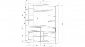 ЛЕНОРА Спальный гарнитур (модульный) графит в Нижнем Тагиле - nizhniy-tagil.mebel24.online | фото 9