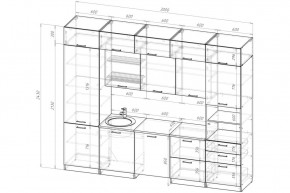 ЛОТОС Кухонный гарнитур Экстра 5 (3000 мм) в Нижнем Тагиле - nizhniy-tagil.mebel24.online | фото 2