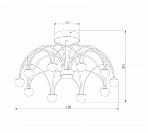 Люстра на штанге Eurosvet Ragno 90035/10 LED черный в Нижнем Тагиле - nizhniy-tagil.mebel24.online | фото 4