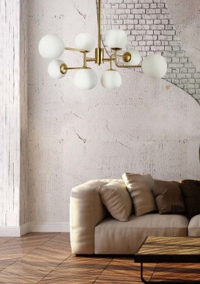 Люстра на штанге Maytoni Erich MOD221-PL-08-G в Нижнем Тагиле - nizhniy-tagil.mebel24.online | фото 4