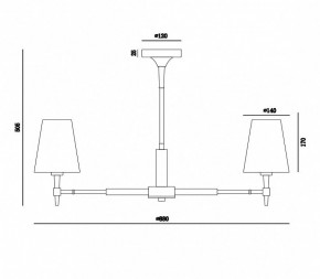 Люстра на штанге Maytoni Zaragoza H001CL-07BS в Нижнем Тагиле - nizhniy-tagil.mebel24.online | фото 4