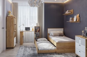 МИЛАН Спальня (Дуб Золотой/Белый матовый) в Нижнем Тагиле - nizhniy-tagil.mebel24.online | фото 46