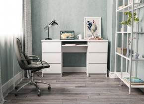 МОРИ МС-2 Стол 6 ящиков (белый) в Нижнем Тагиле - nizhniy-tagil.mebel24.online | фото