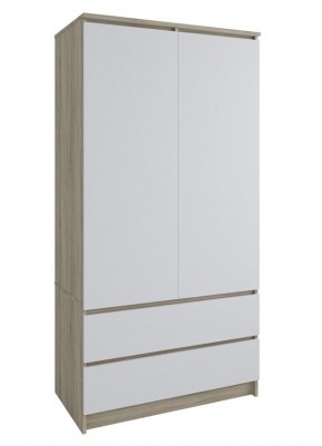 МОРИ МШ 900.1 Шкаф с 2-мя дв. и 2-мя ящ. (Дуб Сонома/Белый) в Нижнем Тагиле - nizhniy-tagil.mebel24.online | фото 1