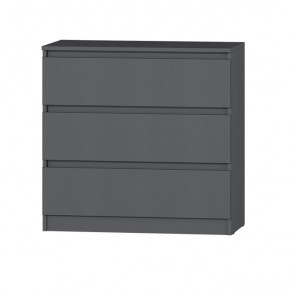 МС "Хилтон" Комод №2 800 (3 ящ.) графит в Нижнем Тагиле - nizhniy-tagil.mebel24.online | фото
