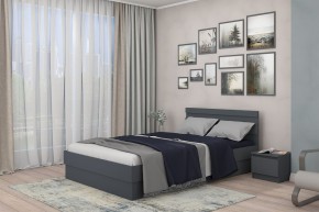 МС "Хилтон" Кровать 1,4 (графит) в Нижнем Тагиле - nizhniy-tagil.mebel24.online | фото