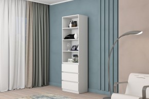 МС "Хилтон" Стеллаж (Белый текстурный) в Нижнем Тагиле - nizhniy-tagil.mebel24.online | фото