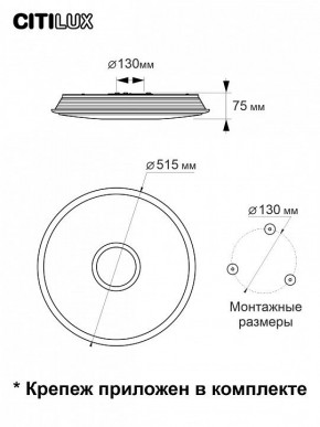 Накладной светильник Citilux Старлайт Смарт CL703A65G в Нижнем Тагиле - nizhniy-tagil.mebel24.online | фото 13