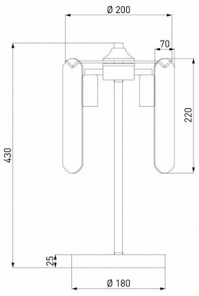 Настольная лампа декоративная Eurosvet Claire 01170/3 золото в Нижнем Тагиле - nizhniy-tagil.mebel24.online | фото 3