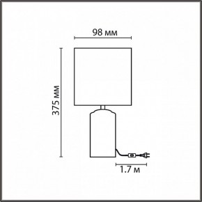 Настольная лампа декоративная Lumion Terazio 8141/1T в Нижнем Тагиле - nizhniy-tagil.mebel24.online | фото 4