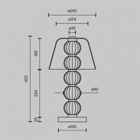 Настольная лампа декоративная Maytoni Amulet MOD555TL-L8G3K в Нижнем Тагиле - nizhniy-tagil.mebel24.online | фото 4