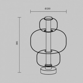 Настольная лампа декоративная Maytoni Atmos MOD364TL-L15B3K в Нижнем Тагиле - nizhniy-tagil.mebel24.online | фото 5