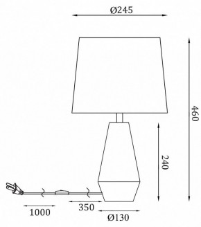 Настольная лампа декоративная Maytoni Calvin Table Z181-TL-01-W в Нижнем Тагиле - nizhniy-tagil.mebel24.online | фото 2