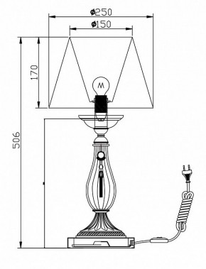 Настольная лампа декоративная Maytoni Demitas RC024-TL-01-R в Нижнем Тагиле - nizhniy-tagil.mebel24.online | фото 3