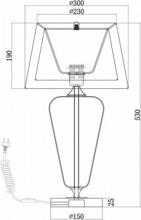 Настольная лампа декоративная Maytoni Verre Z005TL-01CH в Нижнем Тагиле - nizhniy-tagil.mebel24.online | фото 4