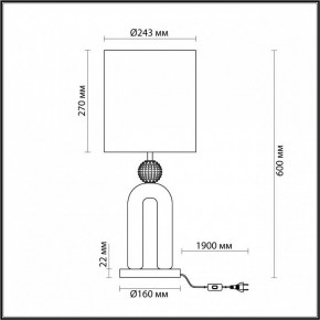 Настольная лампа декоративная Odeon Light Bagel 5410/1T в Нижнем Тагиле - nizhniy-tagil.mebel24.online | фото 4