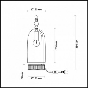 Настольная лампа декоративная Odeon Light Bell 4892/1T в Нижнем Тагиле - nizhniy-tagil.mebel24.online | фото 6