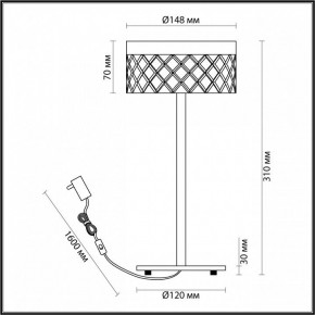 Настольная лампа декоративная Odeon Light Fivre 5032/7TL в Нижнем Тагиле - nizhniy-tagil.mebel24.online | фото 5