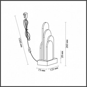 Настольная лампа декоративная Odeon Light Foros 5437/12TL в Нижнем Тагиле - nizhniy-tagil.mebel24.online | фото 5