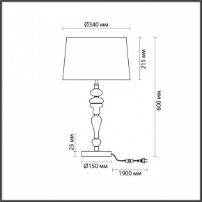 Настольная лампа декоративная Odeon Light Homi 5040/1T в Нижнем Тагиле - nizhniy-tagil.mebel24.online | фото 4