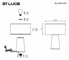 Настольная лампа декоративная ST-Luce Jackie SL1354.604.01 в Нижнем Тагиле - nizhniy-tagil.mebel24.online | фото 5