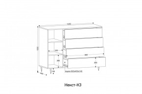 НЕКСТ - К3 Комод в Нижнем Тагиле - nizhniy-tagil.mebel24.online | фото 2