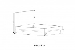 НИЛЬС - 7.16 Кровать с ортопедом 1600 в Нижнем Тагиле - nizhniy-tagil.mebel24.online | фото 2
