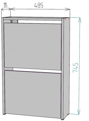 Обувница W120 в Нижнем Тагиле - nizhniy-tagil.mebel24.online | фото 2