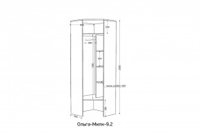 ОЛЬГА-МИЛК 9.2 Шкаф угловой с зеркалом в Нижнем Тагиле - nizhniy-tagil.mebel24.online | фото 2