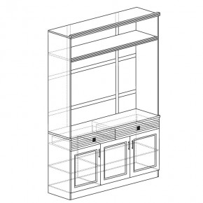 ОРЛЕАН Гостиная (модульная) серый в Нижнем Тагиле - nizhniy-tagil.mebel24.online | фото 5