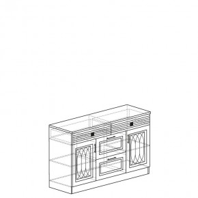 ОРЛЕАН Гостиная (модульная) ясень белый в Нижнем Тагиле - nizhniy-tagil.mebel24.online | фото 5