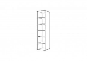 Пенал НЕНСИ (Крафт золотой/Белый глянец) в Нижнем Тагиле - nizhniy-tagil.mebel24.online | фото 2
