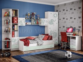 ВЕГА АЛФАВИТ Пенал (Белый/Мята) в Нижнем Тагиле - nizhniy-tagil.mebel24.online | фото 2