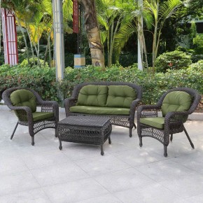 Плетеный комплект для отдыха LV-520BG Brown/Green в Нижнем Тагиле - nizhniy-tagil.mebel24.online | фото 2