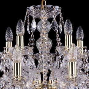 Подвесная люстра Bohemia Ivele Crystal 1411 1411/10+5/240/G/Leafs в Нижнем Тагиле - nizhniy-tagil.mebel24.online | фото 4