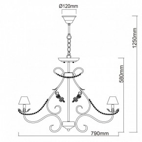 Подвесная люстра Chiaro Валенсия 6 299011608 в Нижнем Тагиле - nizhniy-tagil.mebel24.online | фото 12