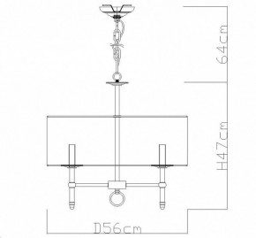 Подвесная люстра Divinare Candela 1162/01 LM-5 в Нижнем Тагиле - nizhniy-tagil.mebel24.online | фото 4