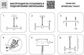 Подвесная люстра Lightstar Iris 734247 в Нижнем Тагиле - nizhniy-tagil.mebel24.online | фото 4