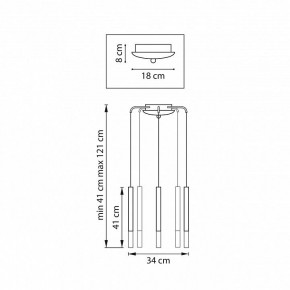 Подвесная люстра Lightstar Tubo L5T747143 в Нижнем Тагиле - nizhniy-tagil.mebel24.online | фото 3