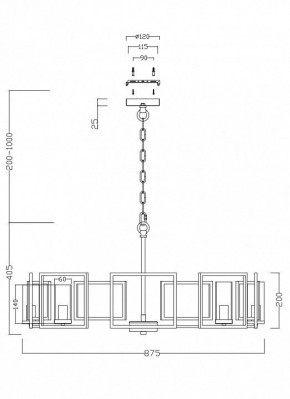 Подвесная люстра Maytoni Bowi H009PL-08G в Нижнем Тагиле - nizhniy-tagil.mebel24.online | фото 4
