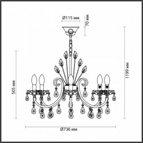 Подвесная люстра Odeon Light Versia 4977/8 в Нижнем Тагиле - nizhniy-tagil.mebel24.online | фото 6