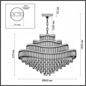 Подвесная люстра Odeon Light Wayta 5073/25 в Нижнем Тагиле - nizhniy-tagil.mebel24.online | фото 5