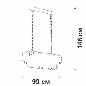 Подвесная люстра Vitaluce V5353 V5353-8/19 в Нижнем Тагиле - nizhniy-tagil.mebel24.online | фото 4