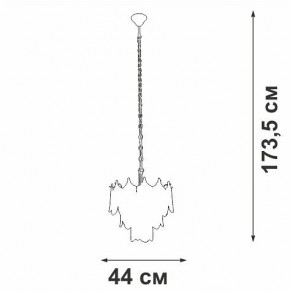 Подвесная люстра Vitaluce V5813 V5813-8/5 в Нижнем Тагиле - nizhniy-tagil.mebel24.online | фото 3