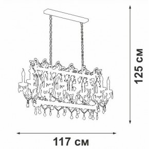 Подвесная люстра Vitaluce V5814 V5814-7/14 в Нижнем Тагиле - nizhniy-tagil.mebel24.online | фото 3
