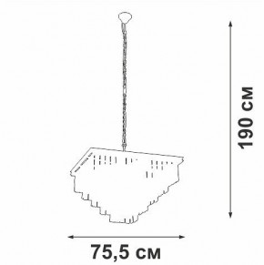 Подвесная люстра Vitaluce V5818 V5818-8/13 в Нижнем Тагиле - nizhniy-tagil.mebel24.online | фото 5