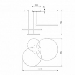 Подвесной светильник Eurosvet Gap 90180/3 сатин-никель в Нижнем Тагиле - nizhniy-tagil.mebel24.online | фото 5