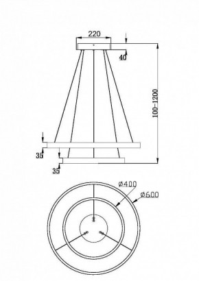 Подвесной светильник Maytoni Rim MOD058PL-L55BSK в Нижнем Тагиле - nizhniy-tagil.mebel24.online | фото 4