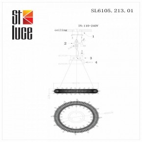 Подвесной светильник ST-Luce Lucchero SL6105.213.01 в Нижнем Тагиле - nizhniy-tagil.mebel24.online | фото 6